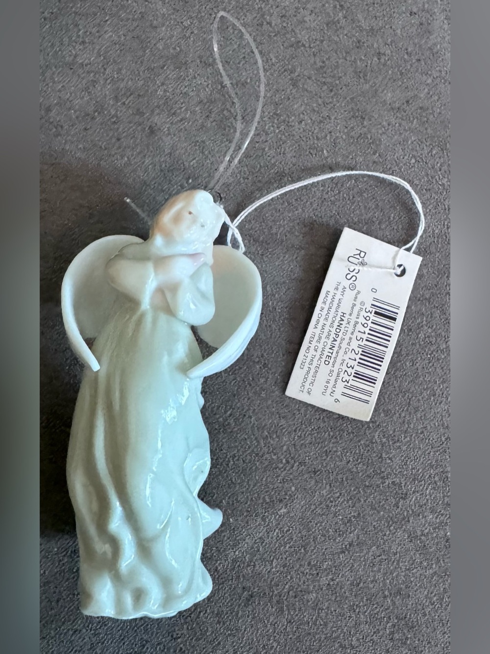 Russ Berrie & Co. Porcelain Angel Ornament